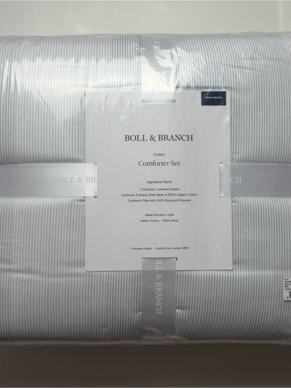 Boll & Branch Cotton Comforter Set - TWIN